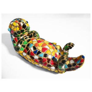 Mosaic otter figurine