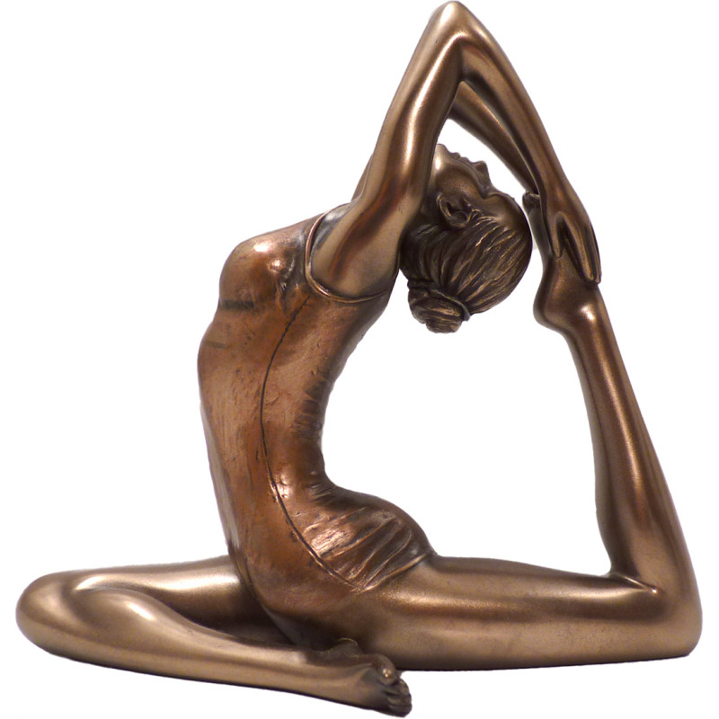 Yoga Pigeon pose sculpture