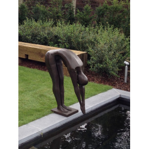 Sculpture bronze "Hésitation" par Ben Wouters