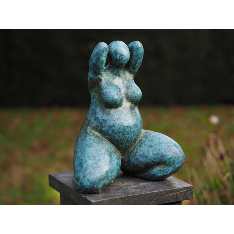 Sculpture bronze Femme au vent par Ben Wouters